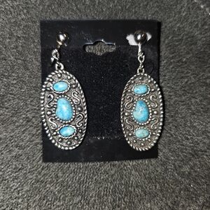Sarah Coventry Turquoise Dangle Earrings